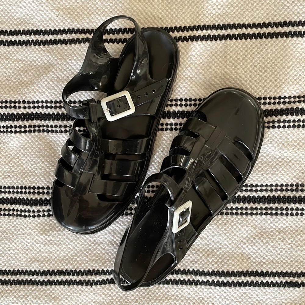 Black Juju Jelly Sandals